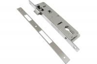 Замок врезной узкопрофильный м/о 92мм  б/руч. хром язычок  155-25-SN Vantage