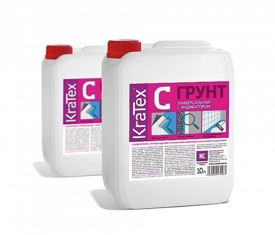 Грунтовка ГП( 5мм) универсальная 10л C с индик. Kratex-----