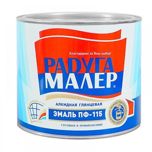 Эмаль ПФ-115 желтая 0,4 кг Радуга
