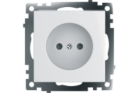 Розетка механизм 1-мест б/з белая Катрин Stekker Feron