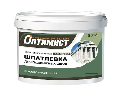 Шпатлевка латексная  4,5кг для подвижных швов S603 Оптимист@---