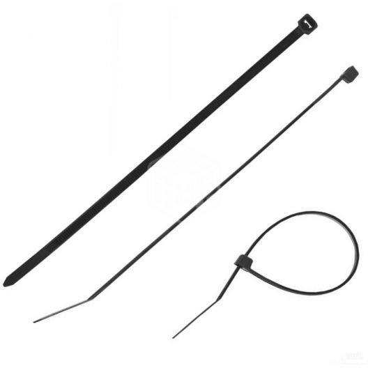 Хомут нейлоновый  3,6х200мм  50шт черный Зубр