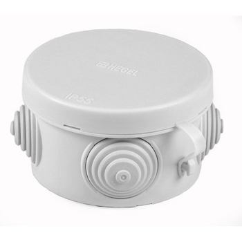 Коробка распределительная  65х40мм IP54  круглая серая KOR-65-40-4g Эра