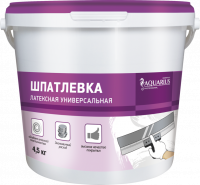 Шпатлевка латексная  3,5кг универсальная финишная Aquarius Fora