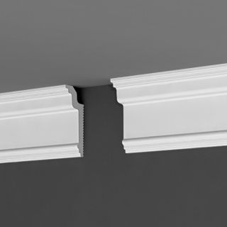 ППл Плинтус потолочный  80х30х2000 П13 В под натяжной потолок Де-Багет