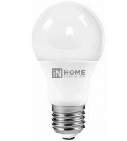 Лампа светодиодная Е27 12Вт Led 6500К холодный свет груша In Home---