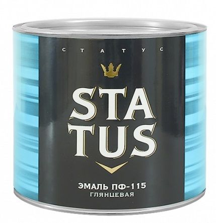 Эмаль ПФ-115 желтая 1,8кг Status Радуга