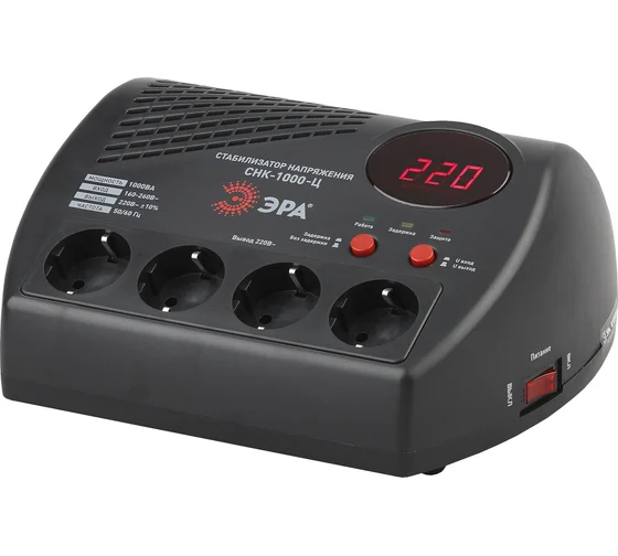 Стабилизатор  1000Вт СНК-1000-Ц ЭРА(3)