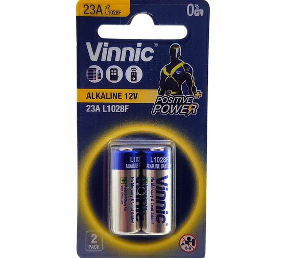 Батарейка 23А щелочная 12B Vinnic