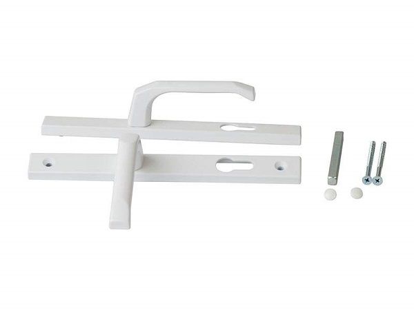 Ручка для пластиковых дверей м/о 85мм белый Булат