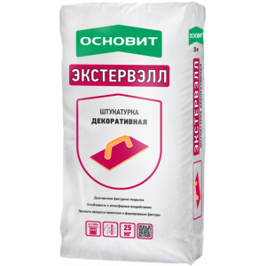 Штукатурка декоративная короед 2,5мм 25кг Т-27 Экстервэлл  Основит