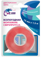 Лента двусторонняя вспененная д/внутр.1,5х150см W-con