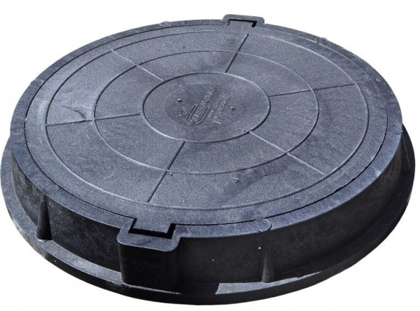 Люк полимерный круглый  5т 460х 60мм 