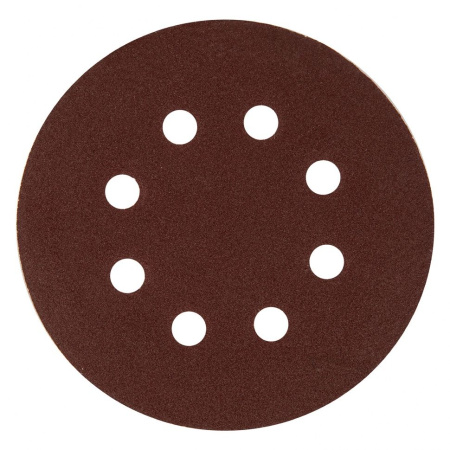 Круг шлифовальный бумага 125мм Р220 8 отв 5шт Matrix
