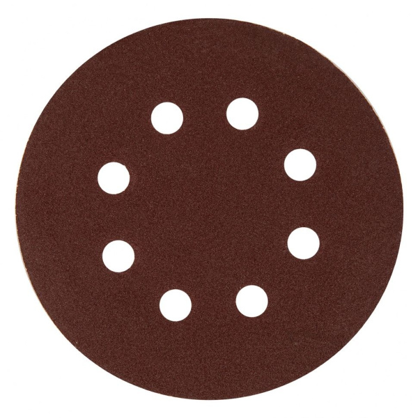 Круг шлифовальный бумага 125мм Р220 8 отв 5шт Matrix
