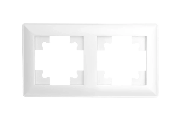 Рамка 2-местная белая Катрин Stekker Feron