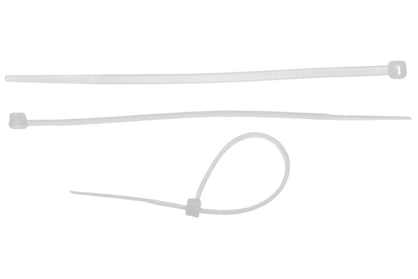 Хомут нейлоновый  3,6х200мм  50шт белый Зубр--