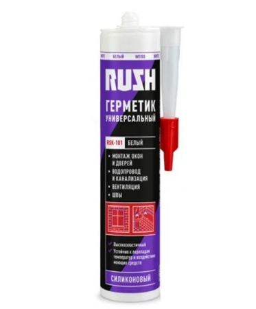 Герметик силиконовый универсальный белый 240мл RSK-101 Rush Kudo(12)