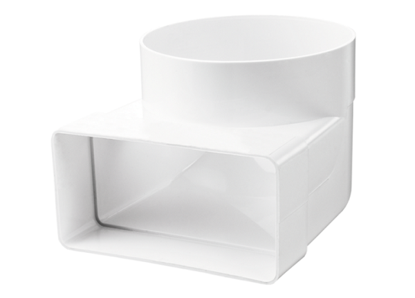 Соединитель плоского канала 60х120х100мм с круглым 611 Парус плюс