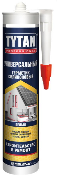Герметик силиконовый универсальный прозрачный 280мл Tytan Professional(12)