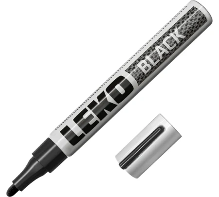 Маркер-краска 4мм черный Lekon(12)