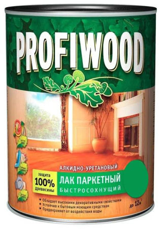Лак паркетный алкидный 2,6 л п/мат. Profiwood