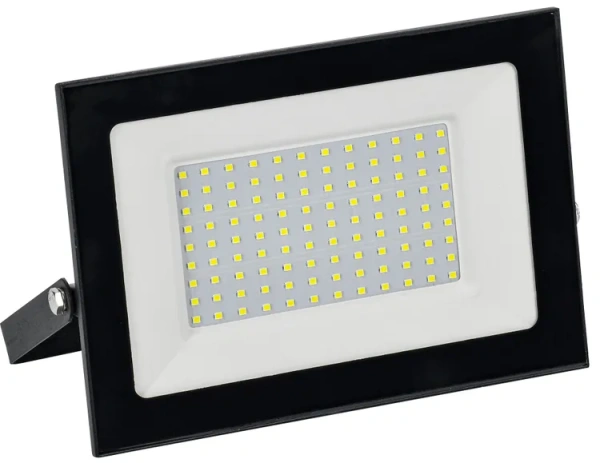 Прожектор светодиодный 100W 6500К без датчика движения черный Led IP65 Generica IEK