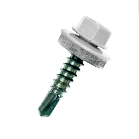 Саморез кровельный RAL9003 5,5х19 металл  50шт белый Daxmer