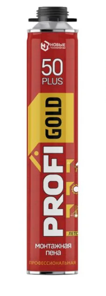 Пена монтажная проф. 50+л летняя 750мл Profigold