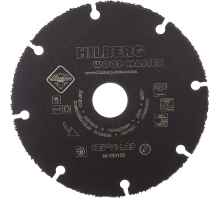 Диск пильный 125х22х1,8мм дерево/ламинат/паркет/композит/МДФ для УШМ Super Wood Hilberg