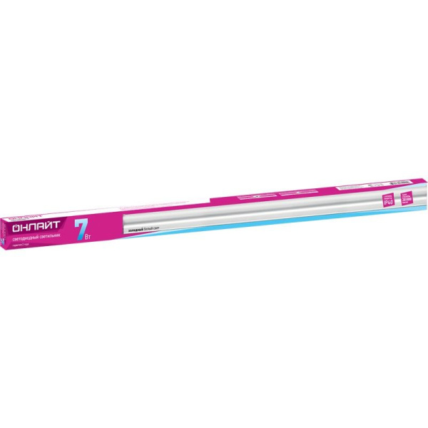 Светильник светодиодный накладной СПБ-Т5  7Вт  600мм 6500К с выключателем IN HOME