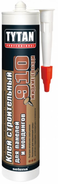 Клей жидкие гвозди акриловые белые 440г д/влажных зон нар/внутр. 910 Tytan Professional