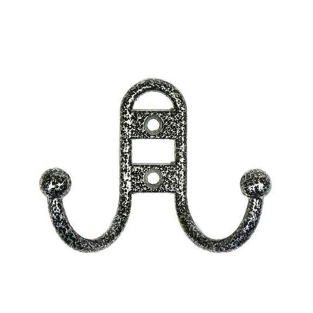 Крючок металл 2 рожковый №13 хром Металлист