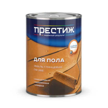 Эмаль для пола ПФ-266 красно-коричневая  1,9кг Престиж