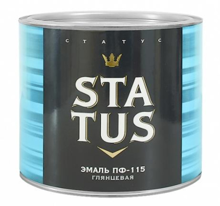 Эмаль ПФ-115 шоколадная  0,8кг Status Радуга