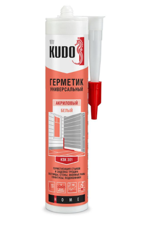 Герметик акриловый универсальный белый 280мл KSK301 Kudo(12)